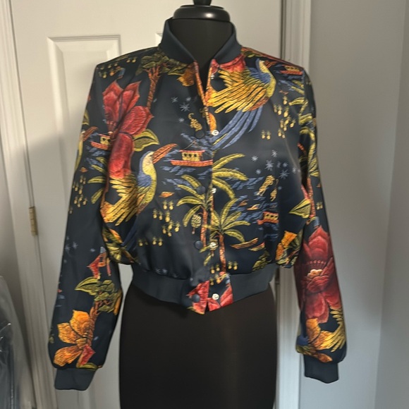 Industry cropped bomber jacket. - Picture 1 of 4